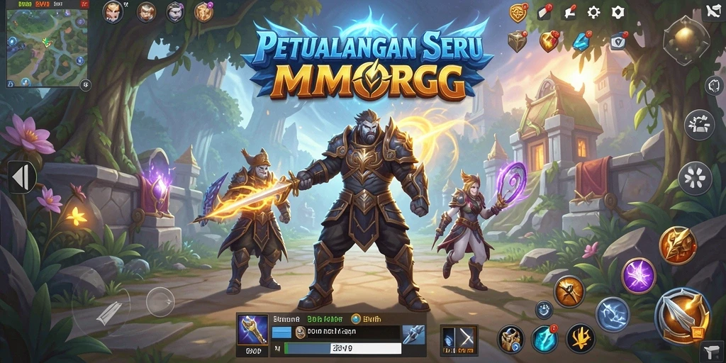 Gameplay seru di dunia fantasi 8SVIP yang menampilkan pertarungan epik.