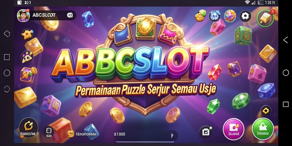 Screenshot gameplay seru dari ABCSLOT yang menampilkan tantangan puzzle.