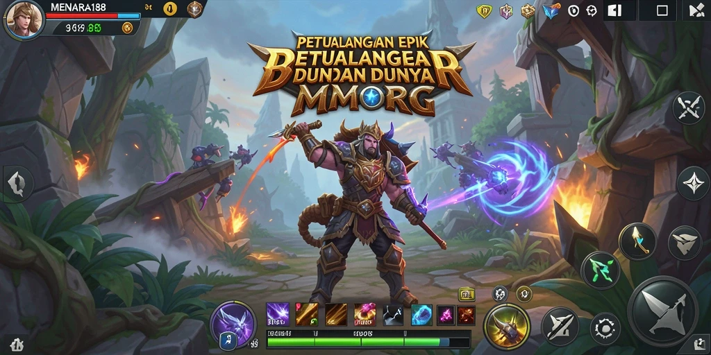 Tampilan gameplay mendebarkan dalam MENARA188 yang penuh aksi.
