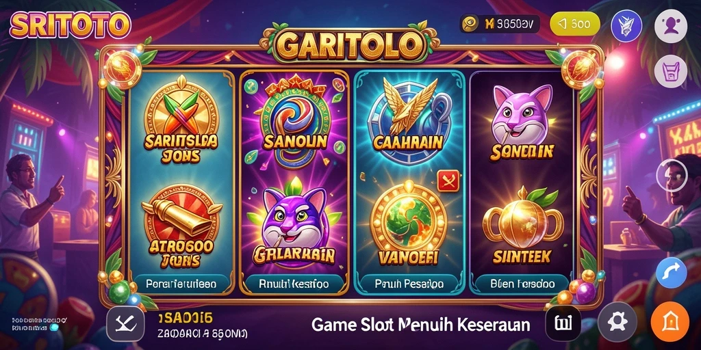 Screenshot gameplay SRITOTO menampilkan momen seru saat putaran slot.
