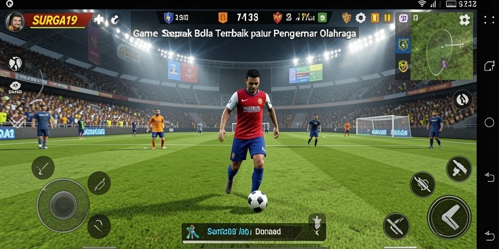 Gameplay menarik dari SURGA19 dalam pertandingan sepak bola.